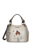 Imagine Geantă mare de mână cu mânere scurte, light grey, colecția Sophia, 42801-146