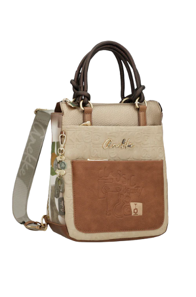 Imagine Rucsac cu mânere scurte, bej, colecția Amphora, 42715-288