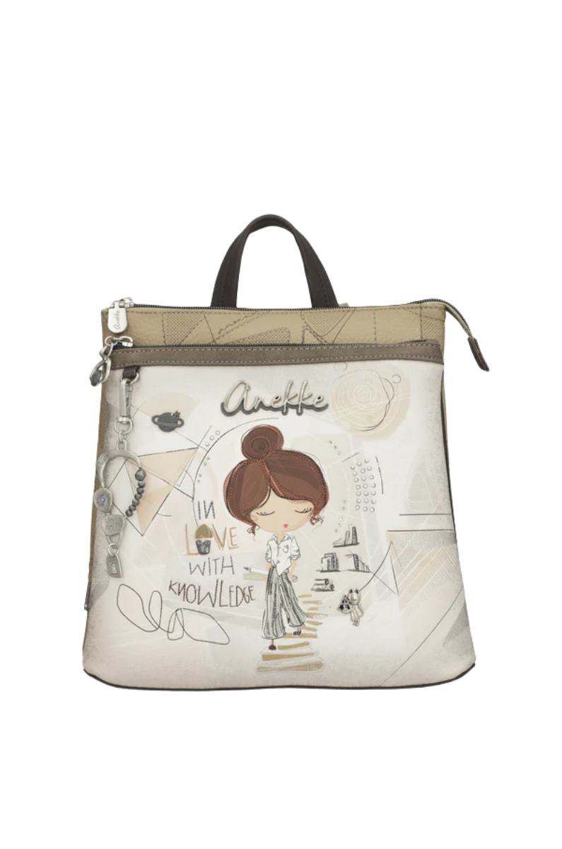 Imagine Rucsac pătrat gri sidefat, colecția Sophia, 42805-233