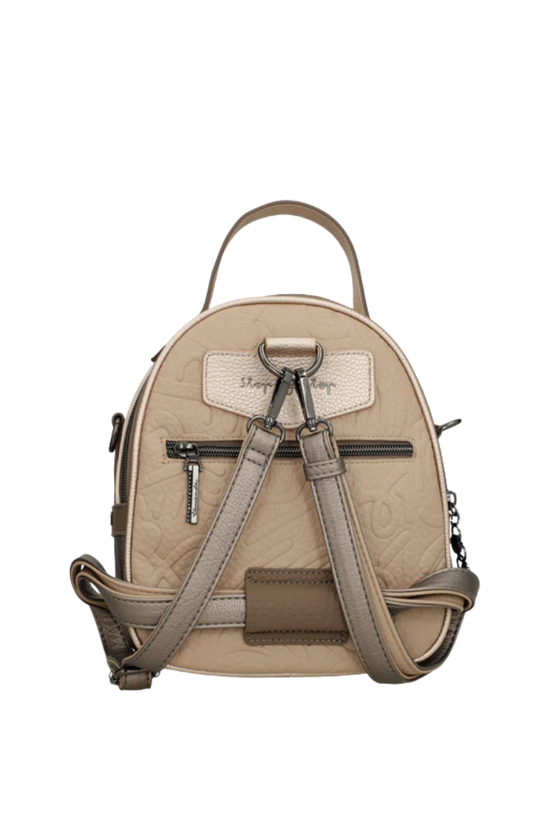 Imagine Rucsac mic alb cu detalii multicolor, colecția Olympia 42745-250