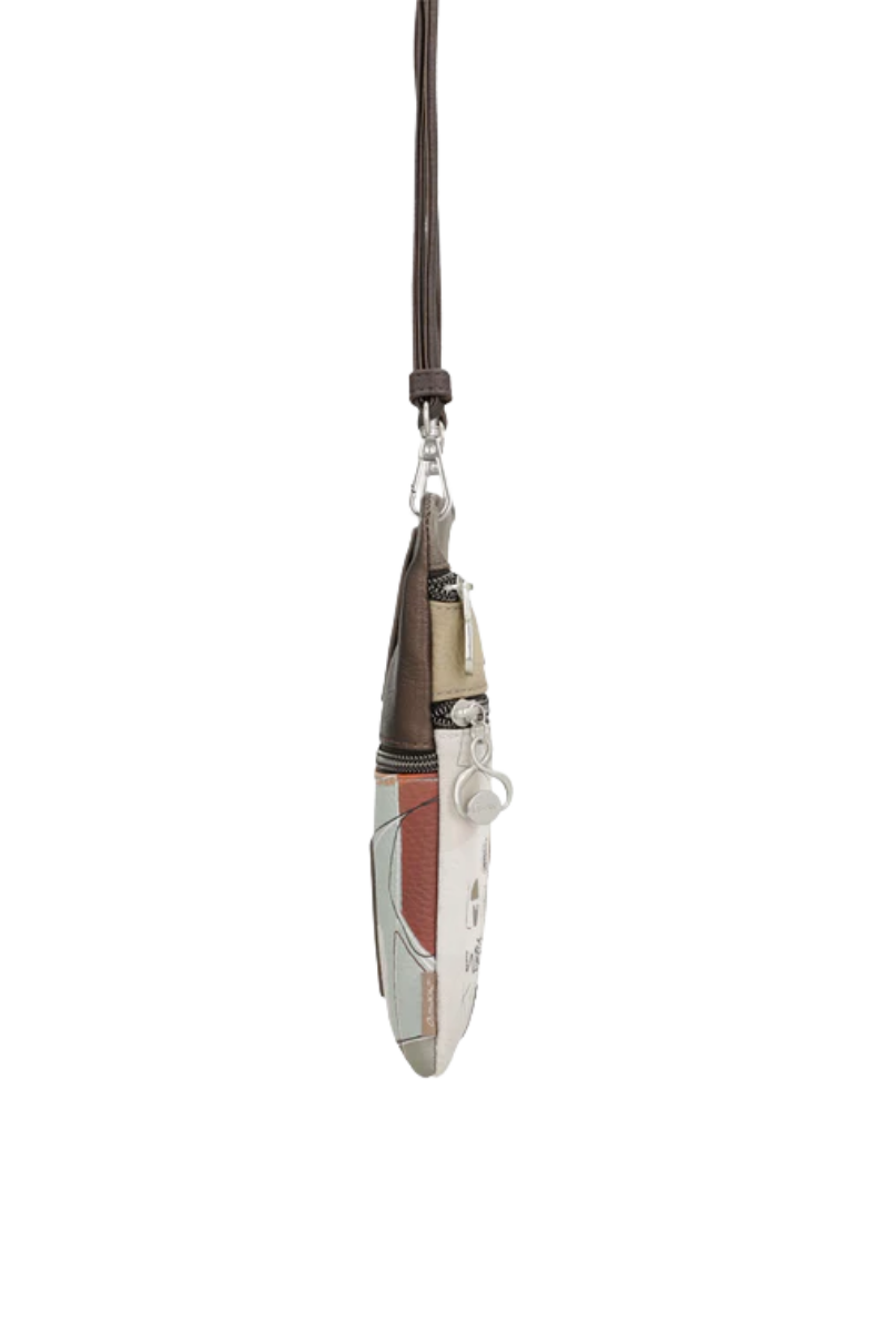 Imagine Mini poșetă crossbody cu fermoare, kaki, colecția Sophia, 42803-905