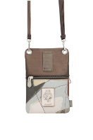 Imagine Mini poșetă crossbody cu fermoare, kaki, colecția Sophia, 42803-905