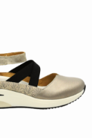 Imagine Pantofi casual damă auriu metalizat, din piele naturală REMD2411-90