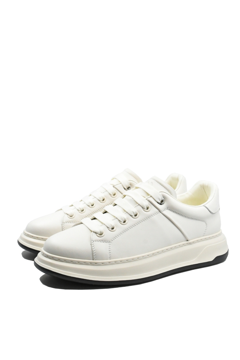 Imagine Pantofi bărbați sport lifestyle-ready , albi, din piele naturală FNX8632-1