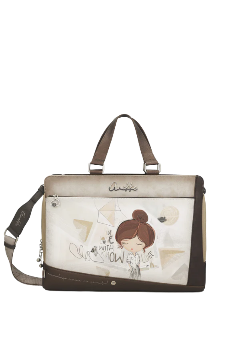 Imagine Servietă mare pentru laptop și documente, maro, colecția Sophia, 42806-116