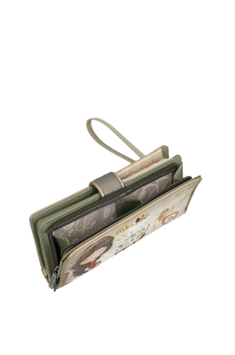 Imagine Portofel mare RFID kaki, colecția Muse 42709-901