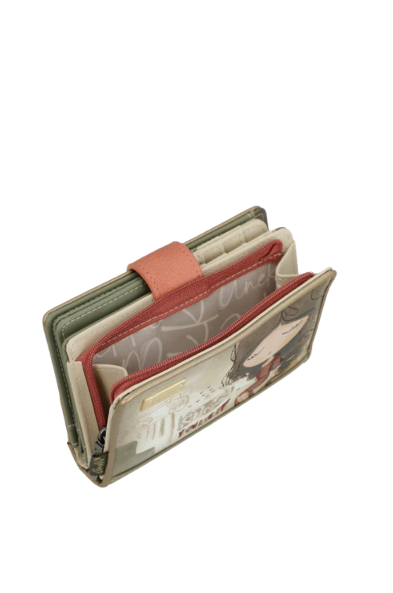 Imagine Portofel mediu RFID gri sidefat colecția Muse 42709-902