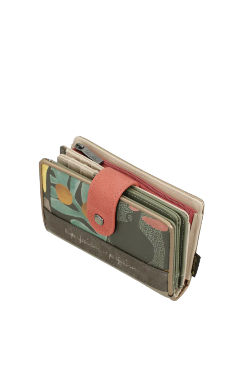 Imagine Portofel mediu RFID gri sidefat colecția Muse 42709-902