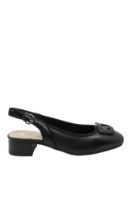 Imagine Pantofi slingback comozi negri din piele naturală RIK43456-00