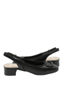 Imagine Pantofi slingback comozi negri din piele naturală RIK43456-00