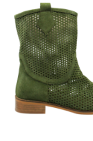 Imagine Ghete de vară verzi perforate din piele întoarsă MIR3952