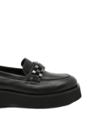 Imagine Loaferi damă cu platformă negri din piele naturală FLO624N