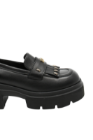 Imagine Loaferi damă cu platformă masivă, negri din piele naturală FLO144N