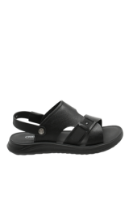 Imagine Sandale bărbați negre din piele naturală cu baretă OTR580011