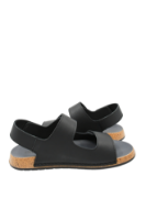 Imagine Sandale reglabile bărbați negre din piele naturală OTR580020