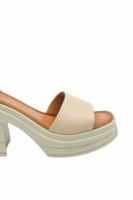 Imagine Sandale damă ultra chunky, crem, din piele naturală MIR10905