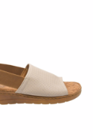 Imagine Sandale comode bej din piele naturală OTR2506