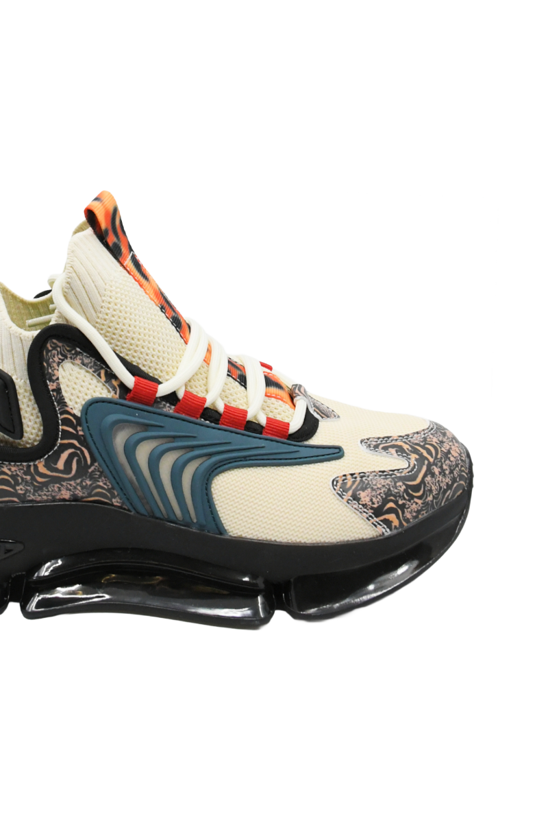 Imagine Sneakers șosetă din material textil, bej cu detalii multicolor  GOR31091