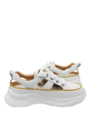 Imagine Pantofi sport albi cu decupaje, din piele naturală GOR106-21