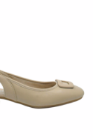 Imagine Pantofi slingback comozi bej din piele naturală RIK43456-62