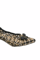 Imagine Pantofi eleganți împletiți din piele naturală multicoloră KOR2834