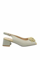 Imagine Sandale damă light green din piele naturală GOR50124